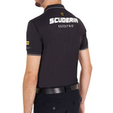 Equestro Man's Scuderia Equestro Collection Polo #colour_black