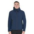 Equestro Men's Waterproof And Windproof Jacket In Nylon #colour_blue