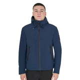 Equestro Men's Waterproof And Windproof Jacket In Nylon #colour_blue