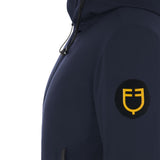 Equestro Men's Waterproof And Windproof Jacket In Nylon #colour_blue