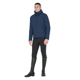 Equestro Men's Waterproof And Windproof Jacket In Nylon #colour_blue