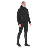 Equestro Men's Waterproof And Windproof Jacket In Nylon #colour_black