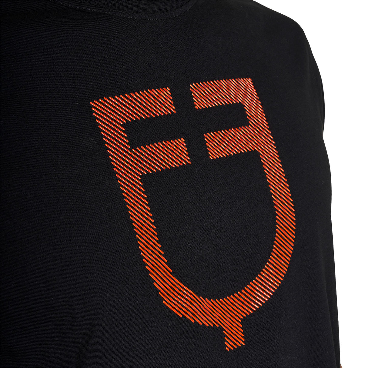 Men's basic T-shirt with glossy logo