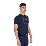 Men's basic T-shirt with glossy logo