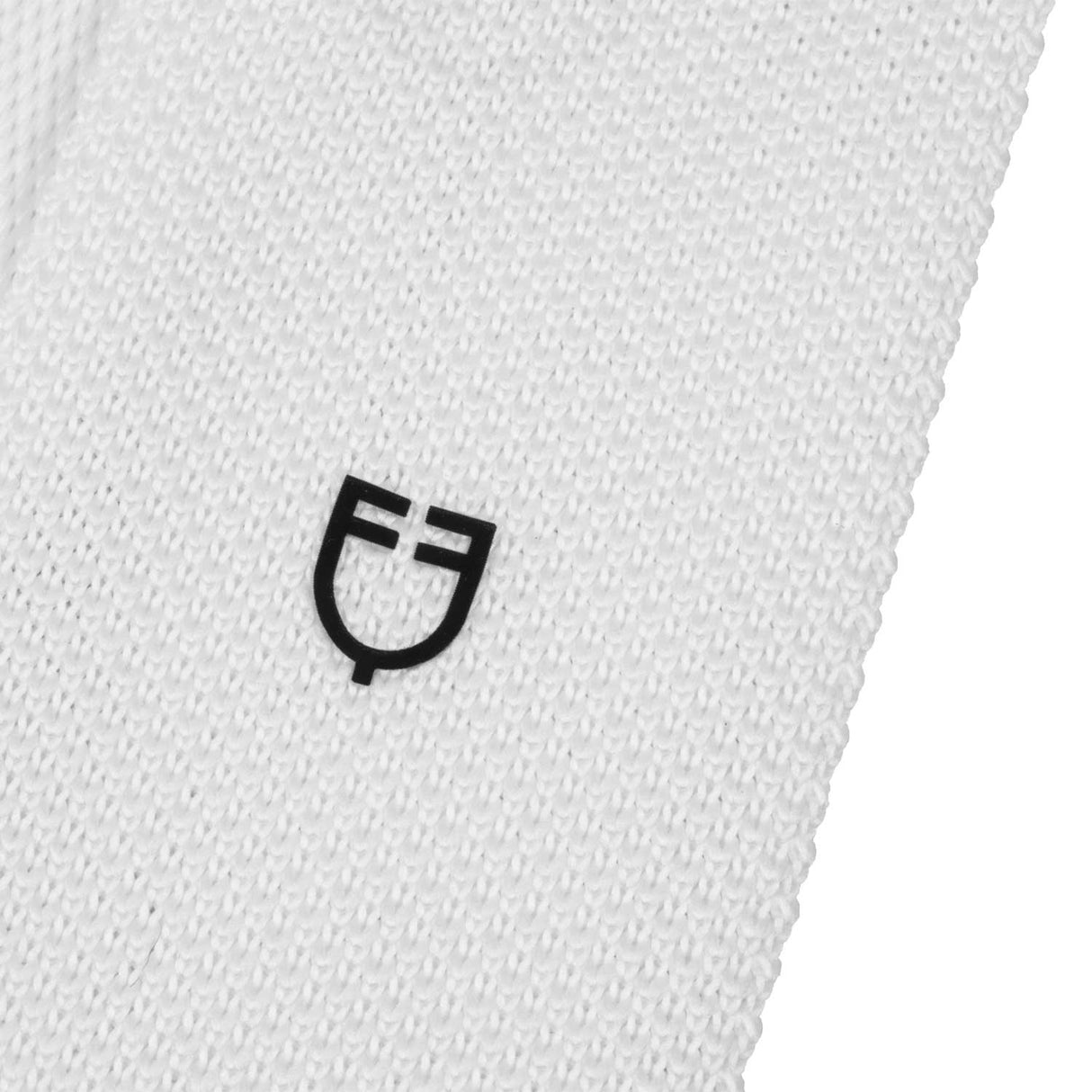 Equestro Men's Logo Tie #colour_white