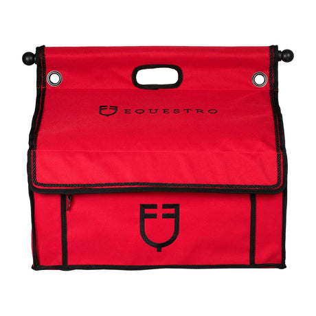 Equestro Grooming Bag With Bar #colour_burgundy