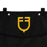 Equestro Long Stable Curtain With Embroidered Logo #colour_black
