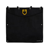 Equestro Short Stable Curtain With Embroidered Logo #colour_black