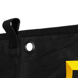 Equestro Short Stable Curtain With Embroidered Logo #colour_black