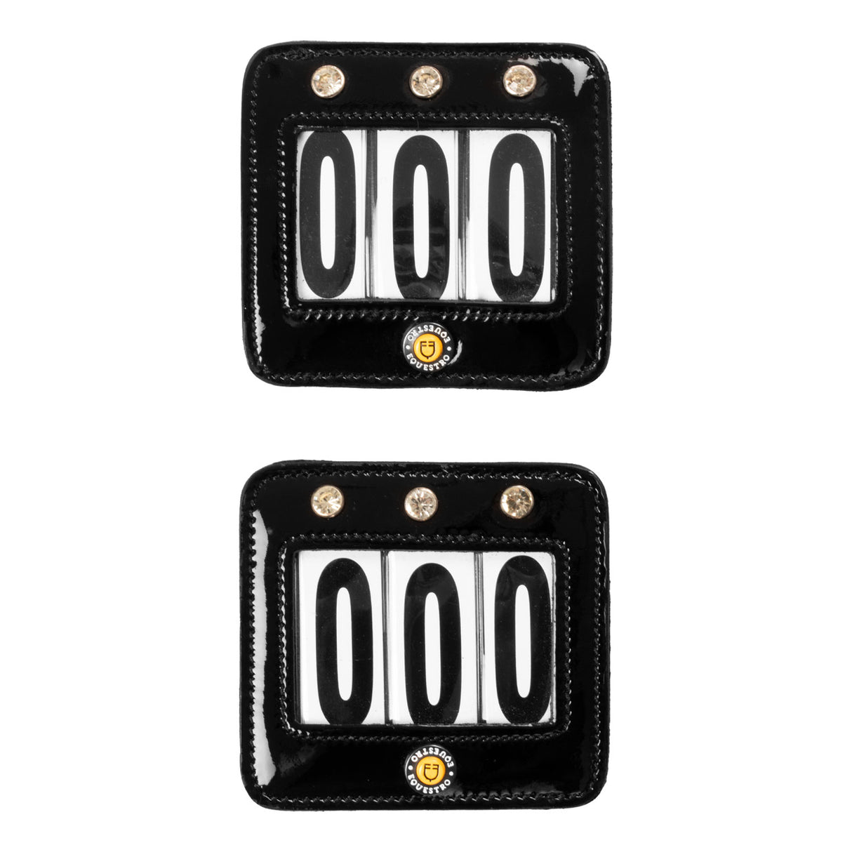 Equestro Competition Number Holder With Crystals