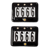 Equestro 4 Digits Competition Number Holder With Crystals