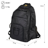 Equestro Multi-Pocket Unisex Technical Backpack #colour_black