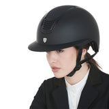 Equestro Ultra-Light Helmet In Resistant Matte Plastic En 1384-2023 Homologation #colour_black