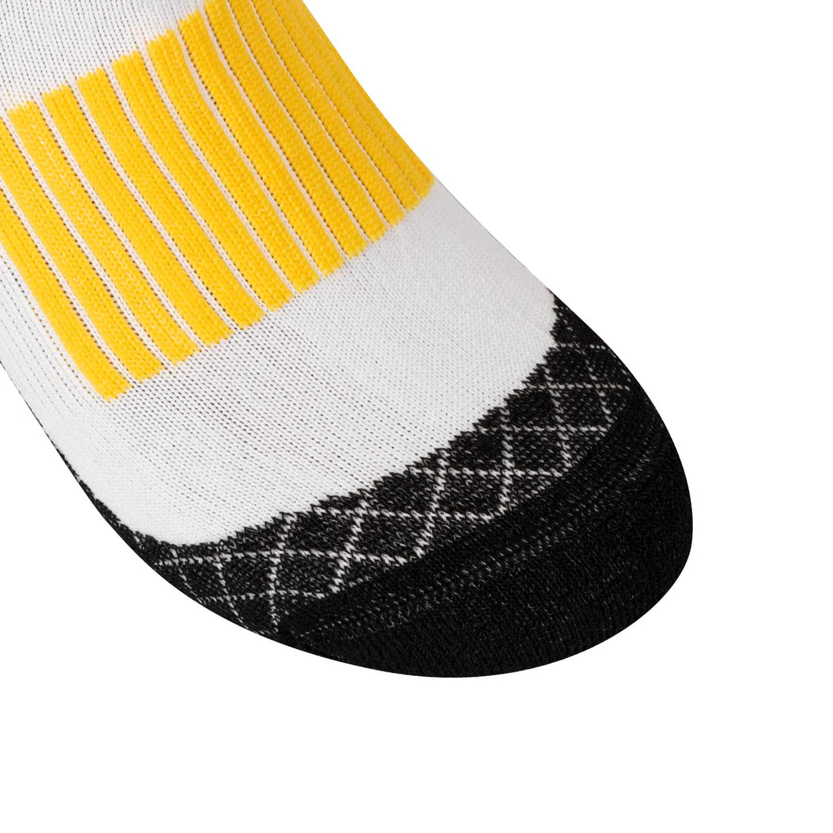 Equestro Sock In Technical And Breathable Fabric With Logo #colour_black-white-yellow
