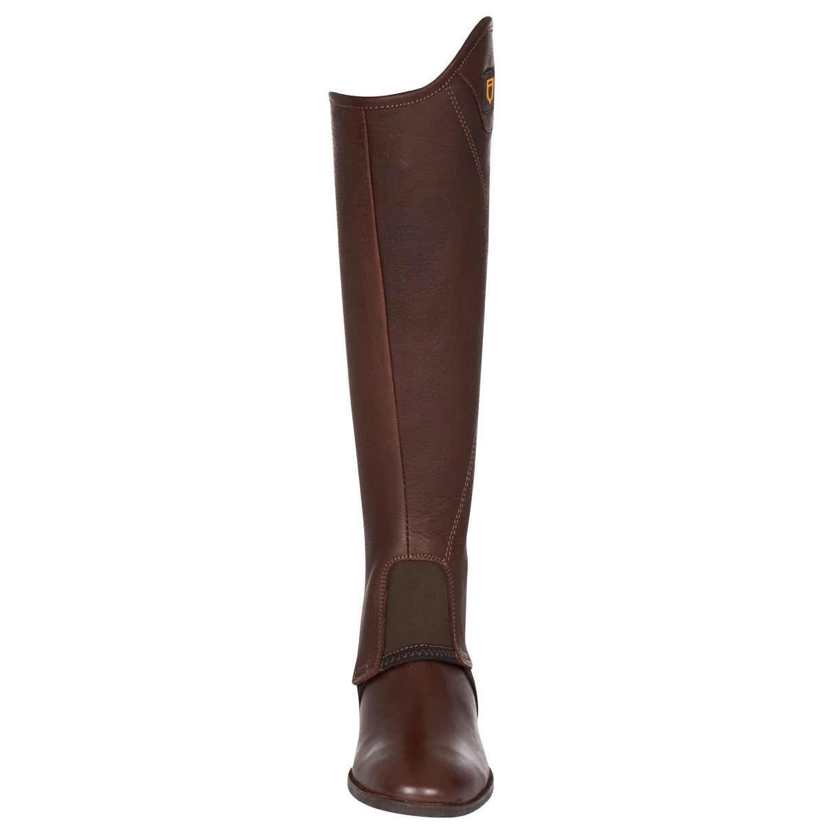 Unisex soft leather gaiters with side zip