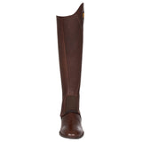 Unisex soft leather gaiters with side zip