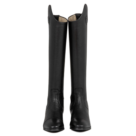 Unisex calfskin boots with rear zipper