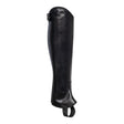 Equestro Unisex Chaps With Back Zip And Elastic Band #colour_black