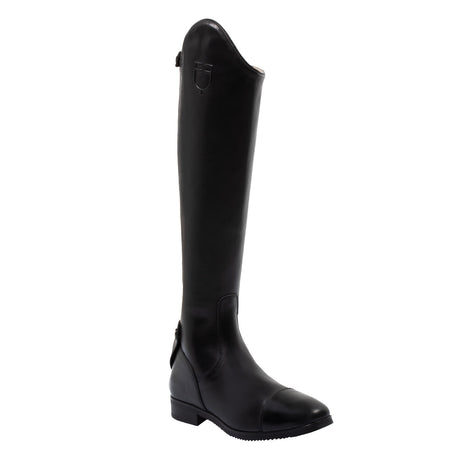 Neptune unisex leather boots with rear zipper