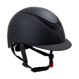 Equestro Unisex Helmet With Shiny Frame #colour_black