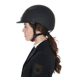 Equestro Unisex Helmet With Shiny Frame #colour_black