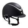 Equestro Unisex Helmet With Shiny Frame #colour_black-silver