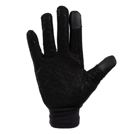 Equestro Unisex Gloves In Fleece Fabric #colour_black