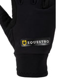 Equestro Unisex Gloves In Fleece Fabric #colour_black
