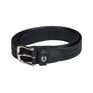 Equestro Elastic Leather Belt #colour_black