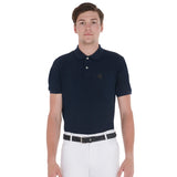 Equestro Elastic Leather Belt #colour_black