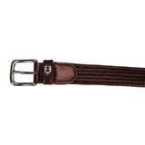 Equestro Elastic Leather Belt #colour_brown