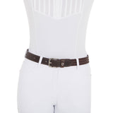 Equestro Elastic Leather Belt #colour_brown