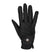 Equestro Unisex Gloves In Soft Synthetic Leather With Velcro Fastening #colour_black
