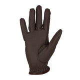Equestro Unisex Gloves In Soft Synthetic Leather With Velcro Fastening #colour_brown