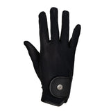 Equestro Unisex Gloves In Technical Fabric And Mesh #colour_black