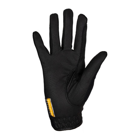 Equestro Unisex Gloves In Technical Fabric And Mesh #colour_black