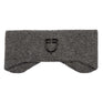 Equestro Unisex Ribbed Wool Earmuff Headband With Logo #colour_grey