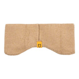 Equestro Unisex Ribbed Wool Earmuff Headband With Logo #colour_beige