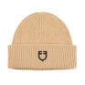 Equestro Unisex Knitted Texture Wool Beanie #colour_beige
