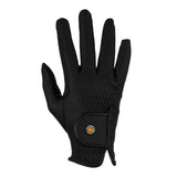 Equestro Unisex Gloves In Synthetic Leather With Tear-Away Closure #colour_black