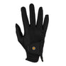 Equestro Unisex Gloves In Synthetic Leather With Tear-Away Closure #colour_black