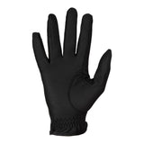 Equestro Unisex Gloves In Synthetic Leather With Tear-Away Closure #colour_black