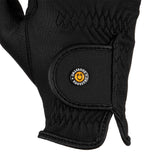 Equestro Unisex Gloves In Synthetic Leather With Tear-Away Closure #colour_black