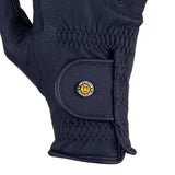 Equestro Unisex Gloves In Synthetic Leather With Tear-Away Closure #colour_blue