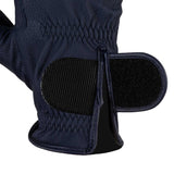 Equestro Unisex Gloves In Synthetic Leather With Tear-Away Closure #colour_blue
