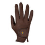 Equestro Unisex Gloves In Synthetic Leather With Tear-Away Closure #colour_brown