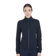 Equestro Women's Jacket In Technical And Perforated Fabric #colour_blue