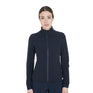 Equestro Women's Jacket In Technical And Perforated Fabric #colour_blue