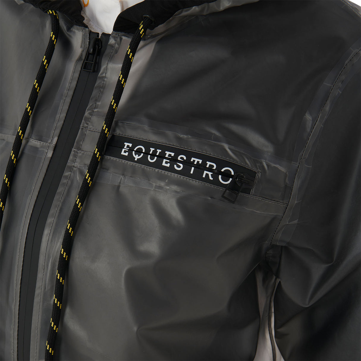 Equestro Women's Transparent Technical Raincoat #colour_grey