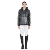 Equestro Women's Transparent Technical Raincoat #colour_grey